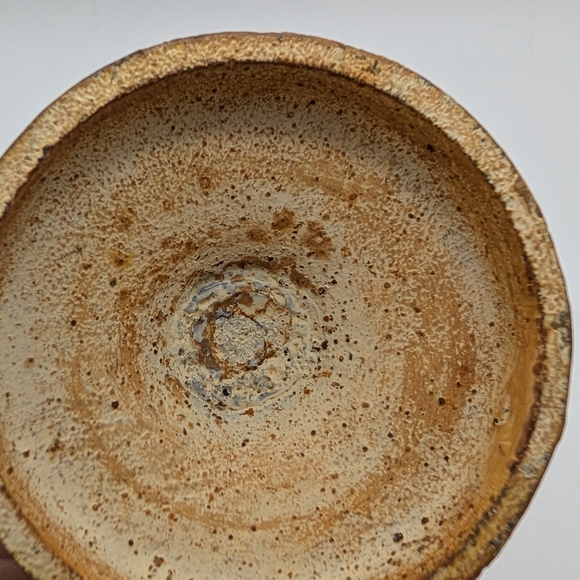 Vintage Tole Aged Yellow and Pink Metal Flower Candle Holder - Picture 8 of 10